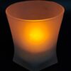 Vela luz cálida candelabro hexagonal en vidrio grande - encendido y apagado con control remoto - modo luz y flama. - Image 2