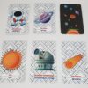 Flash Cards tarjetas de astronauta y el cosmos ingles español - Image 2