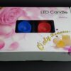 Set 12 Velas, 4 diferentes colores - control remoto encendido y apagado - modo luz, flama e intensidad
