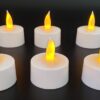 Set de 6 Velas luz cálida recargables - incluye base de recarga y adaptador